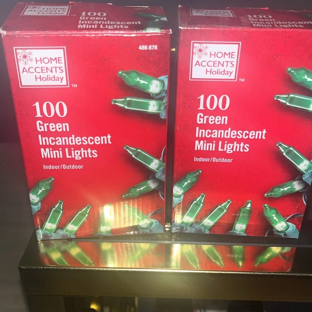 Green christmas lights